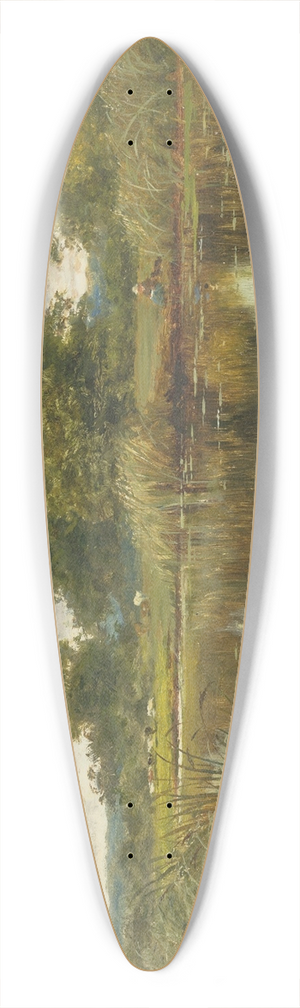 Benjamin Williams Leader - Water Lillies 39.3 inch art pintail longboard deck