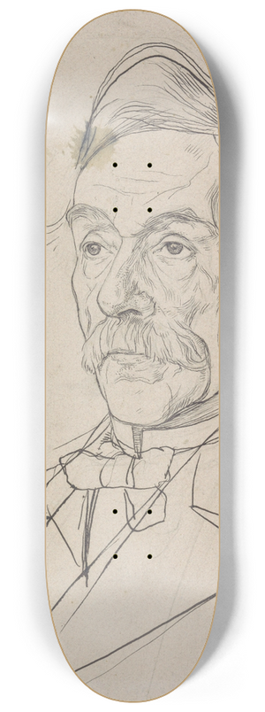 Jan Veth - Portret van Louis Jacques Veltman 8.25 inch art skate deck Jan Veth - Portret van Louis Jacques Veltman 8.25 inch art skate deck