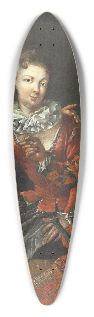 Benot Le Coffre - Four people in a niche 39.3 inch art pintail longboard deck