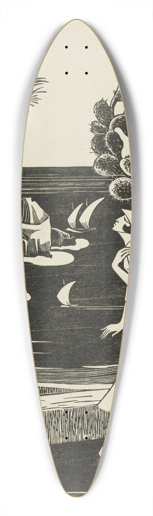 Bernard Essers - t Haantje 39.3 inch art pintail longboard deck