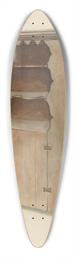 Bernard Gussow - Cupboard 39.3 inch art pintail longboard deck