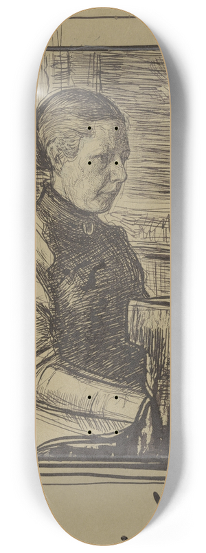 Jan Veth - Portret van mevrouw Van Marken-Matthes 8.25 inch art skate deck