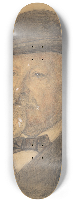 Jan Veth - Portret van Philip van der Kellen 8.25 inch art skate deck Jan Veth - Portret van Philip van der Kellen 8.25 inch art skate deck