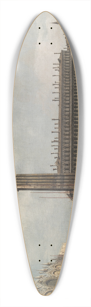 Bernardo Bellotto - Piazza San Marco, Venice 39.3 inch art pintail longboard deck