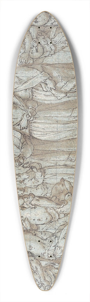 Bernardo Castello - Procession to the Mount of Olives 39.3 inch art pintail longboard deck