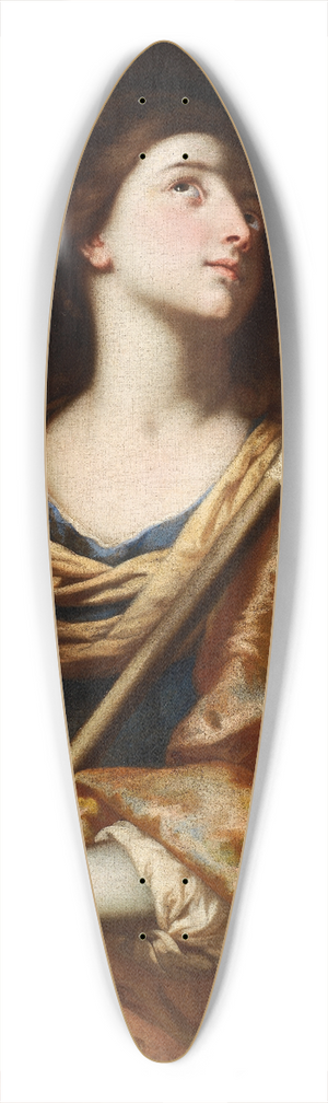 Bernardo Cavallino - Saint Ursula 39.3 inch art pintail longboard deck