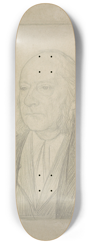 Jan Veth - Portret van prof. dr. J. Cramer. 8.25 inch art skate deck Jan Veth - Portret van prof. dr. J. Cramer. 8.25 inch art skate deck