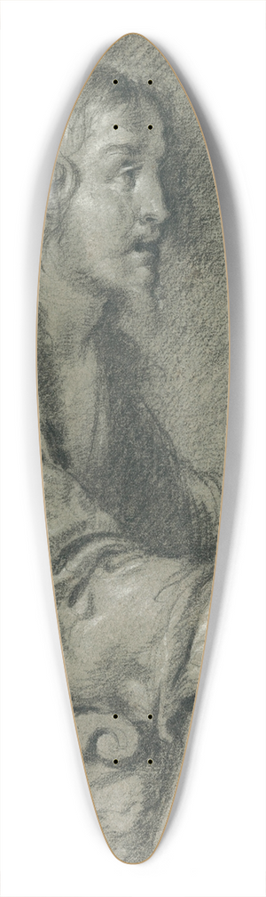 Bernardo Strozzi - Christ at Emmaus Presenting the Bread 39.3 inch art pintail longboard deck