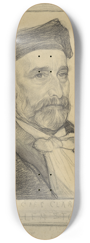 Jan Veth - Portret van prof. dr. Willem Stoeder 8.25 inch art skate deck Jan Veth - Portret van prof. dr. Willem Stoeder 8.25 inch art skate deck