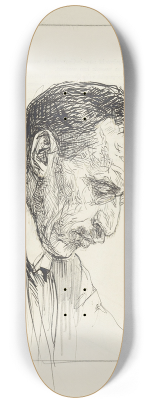 Jan Veth - Portret van P. Visser, profiel naar rechts 8.25 inch art skate deck