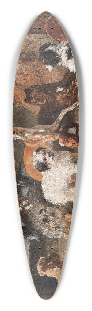 Bernard te Gempt - Hundeleben 39.3 inch art pintail longboard deck