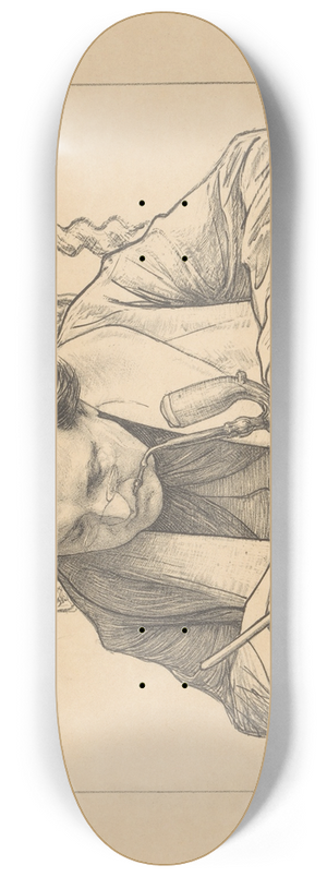 Jan Veth - Portret van schrijvende Abraham Kuyper 8.25 inch art skate deck Jan Veth - Portret van schrijvende Abraham Kuyper 8.25 inch art skate deck