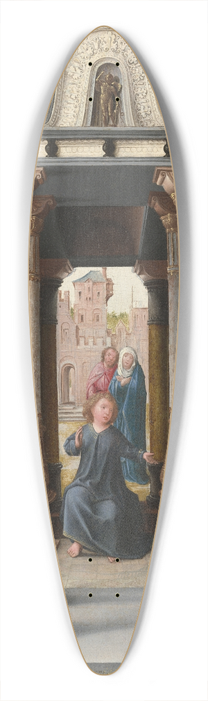 Bernard van Orley - Christ among the Doctors (obverse) 39.3 inch art pintail longboard deck