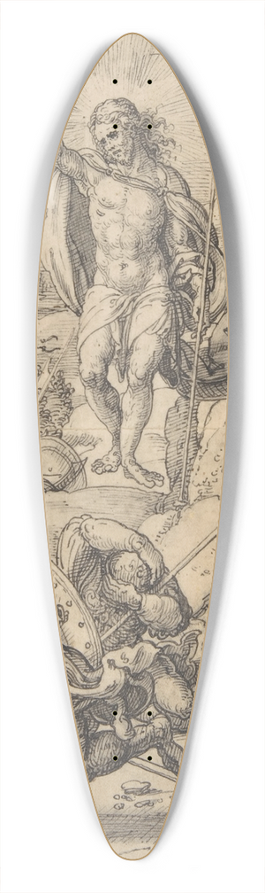 Bernard van Orley - The Resurrection 39.3 inch art pintail longboard deck