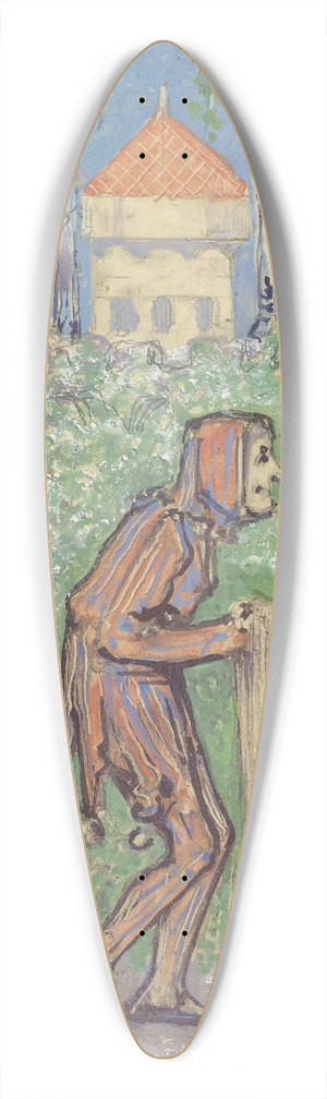 Bernard Willem Wierink - Vier figuren 39.3 inch art pintail longboard deck
