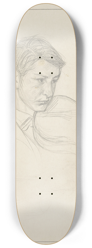 Jan Veth - Schets van een vioolspelende jongen 8.25 inch art skate deck Jan Veth - Schets van een vioolspelende jongen 8.25 inch art skate deck