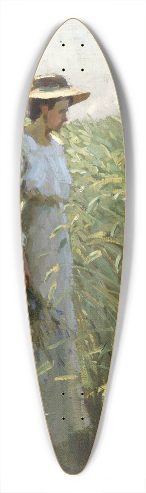 Bernhard Klinckerfu - Mdchen am Kornfeld 39.3 inch art pintail longboard deck