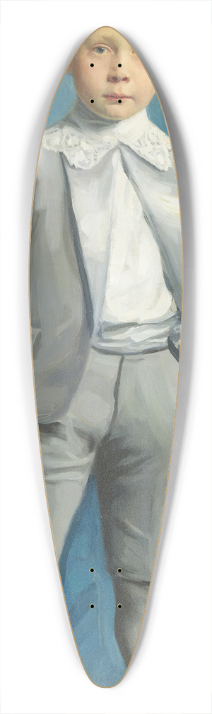 Bernhard sterman - Herbert Tigerschild, 1905-1983 39.3 inch art pintail longboard deck