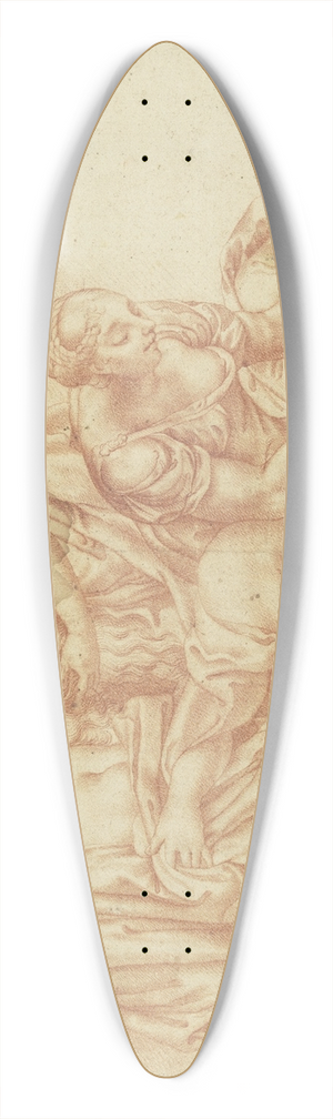 Bernhard von Neher the elder - Bathseba bathing 39.3 inch art pintail longboard deck