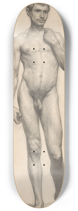 Jan Veth - Staand mannelijk naakt, van voren gezien 8.25 inch art skate deck