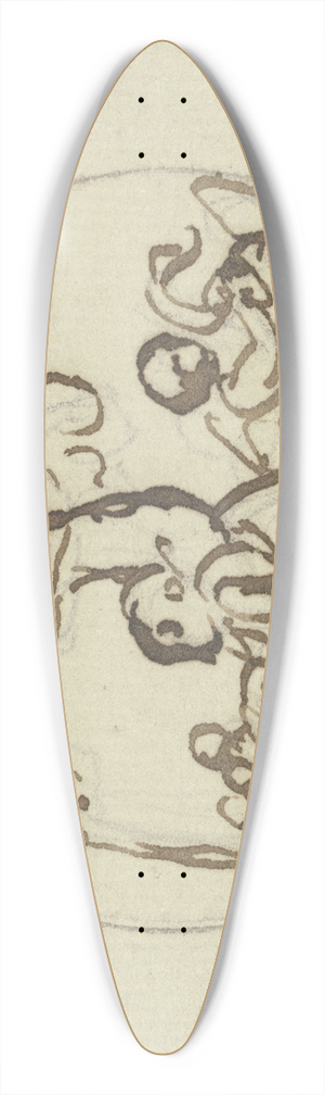 Bertel Thorvaldsen - Cupids at the grape picking 39.3 inch art pintail longboard deck