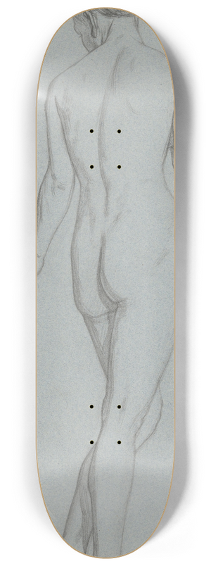 Jan Veth - Staand vrouwelijk naakt, op de rug gezien 8.25 inch art skate deck Jan Veth - Staand vrouwelijk naakt, op de rug gezien 8.25 inch art skate deck