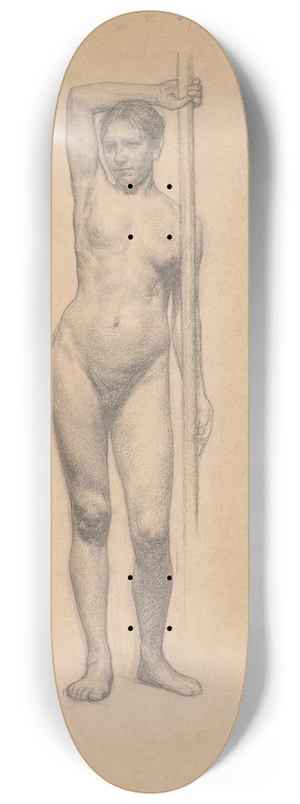 Jan Veth - Staand vrouwelijk naakt, van voren gezien 8.25 inch art skate deck Jan Veth - Staand vrouwelijk naakt, van voren gezien 8.25 inch art skate deck