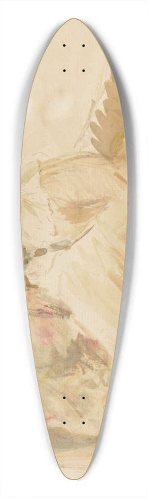 Berthe Morisot - La Broderie 39.3 inch art pintail longboard deck