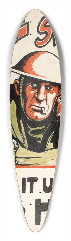 Bert Thomas - `Ware spies! Keep it under your hat 39.3 inch art pintail longboard deck