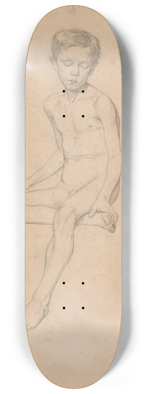 Jan Veth - Zittende naakte jongen 8.25 inch art skate deck Jan Veth - Zittende naakte jongen 8.25 inch art skate deck