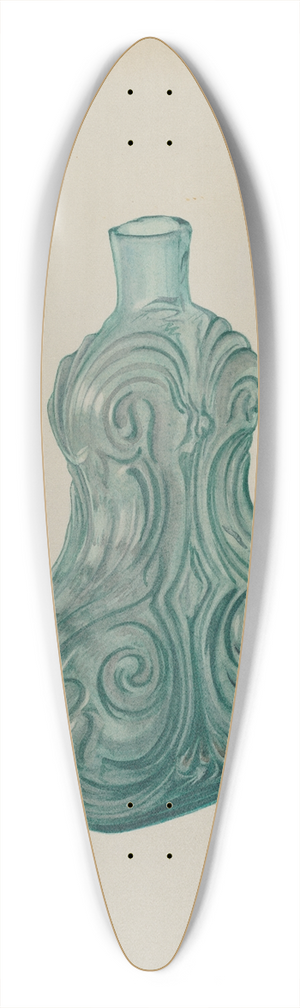 Beverly Chichester - Blue-Green Corset Flask 39.3 inch art pintail longboard deck