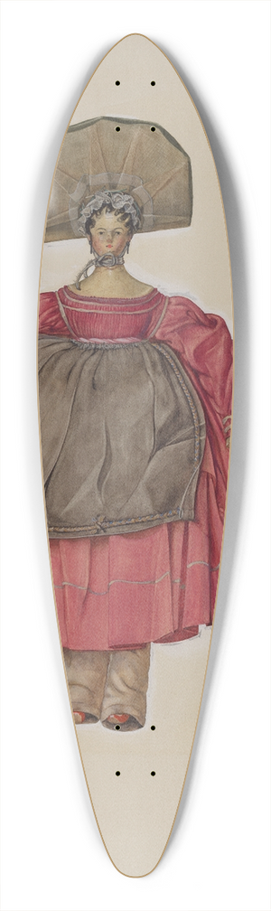 Beverly Chichester - Dutch Doll 39.3 inch art pintail longboard deck