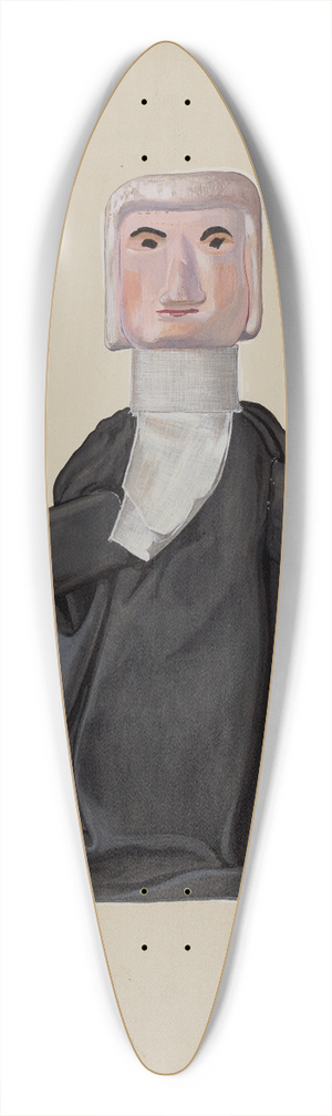 Beverly Chichester - Judge Hand Puppet 39.3 inch art pintail longboard deck