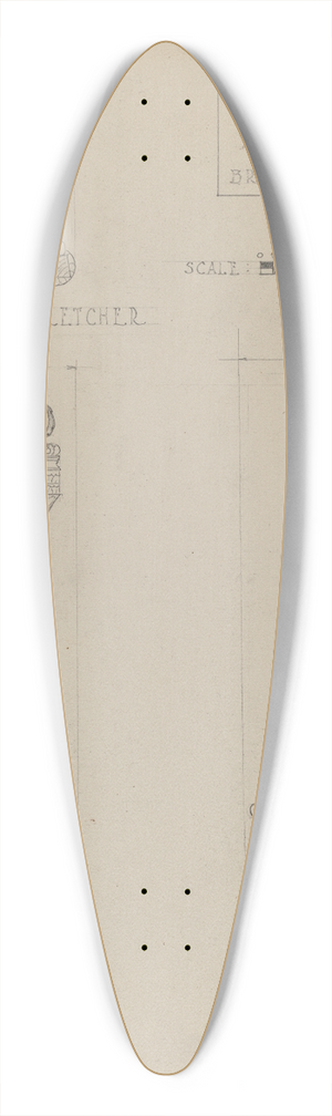 B. Holst-Grubbe - Chair 39.3 inch art pintail longboard deck