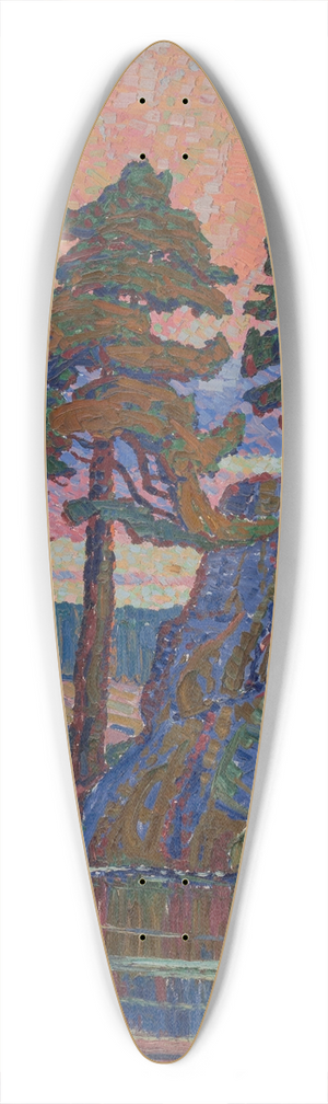 Birger Sandzn - Lake at Sunset, Colorado 39.3 inch art pintail longboard deck