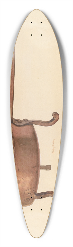 Bisby Finley - Bishop Hill  Copper Skillet 39.3 inch art pintail longboard deck