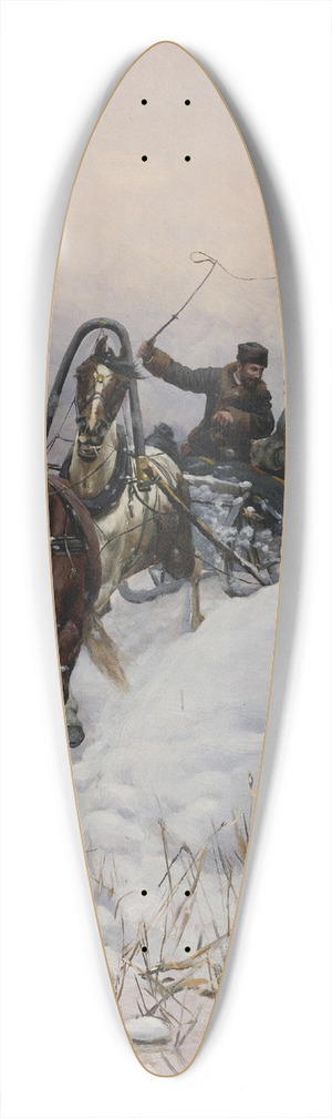 Bohdan von Kleczynski - Sleigh Ride 39.3 inch art pintail longboard deck