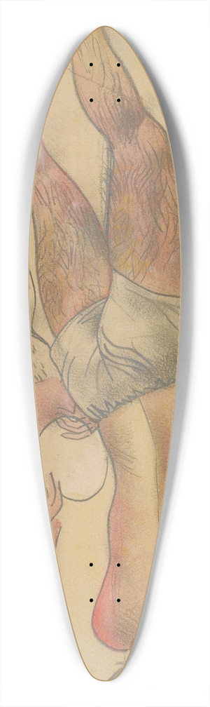 Boris Grigoriev - On The Beach 39.3 inch art pintail longboard deck