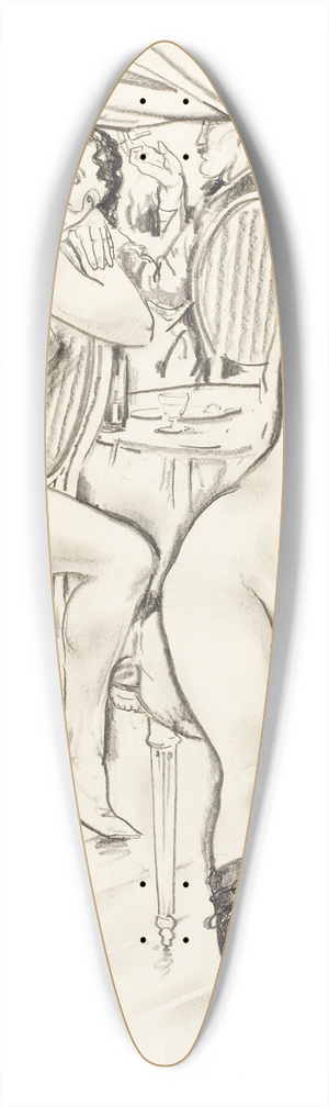 Boris Grigoriev - Prostitutes 39.3 inch art pintail longboard deck