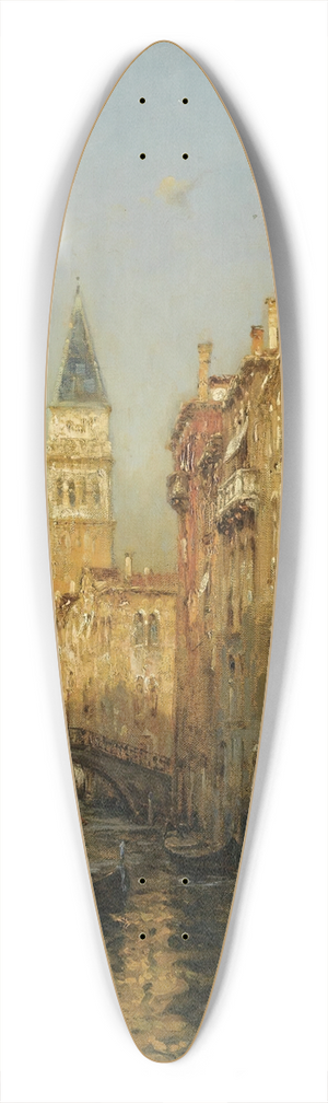 Bouvard - Vue de Venise 39.3 inch art pintail longboard deck