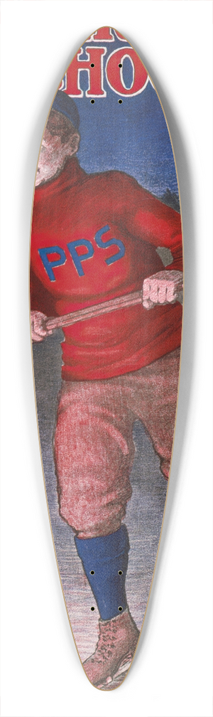 Bristow Adams - Powder Point School 39.3 inch art pintail longboard deck