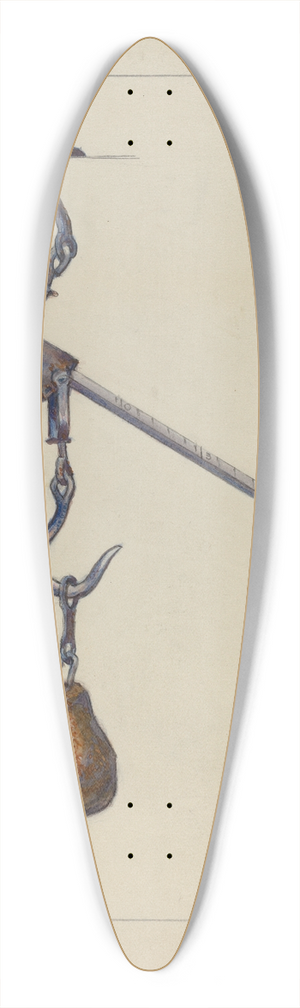 Broda - Scales 39.3 inch art pintail longboard deck
