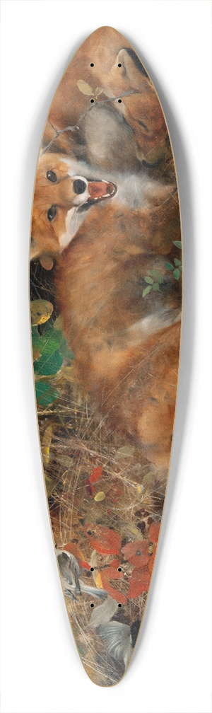 Bruno Liljefors - Foxes 39.3 inch art pintail longboard deck
