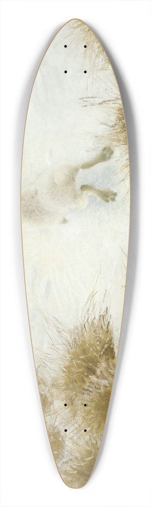 Bruno Liljefors - Vinterhare Bland Tuvor (The Snow Hare) 39.3 inch art pintail longboard deck