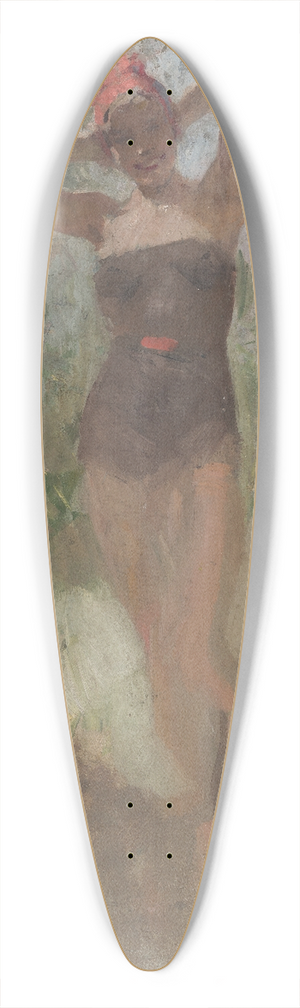 Brynolf Wennerberg - Badende 39.3 inch art pintail longboard deck