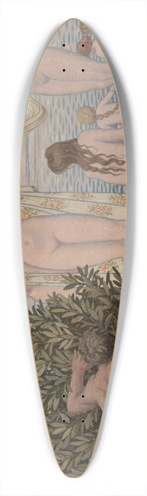 Bryson Burroughs - The Bathers 39.3 inch art pintail longboard deck