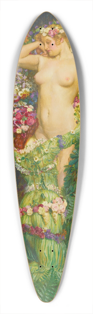 Byam Shaw - Rising Spring 39.3 inch art pintail longboard deck
