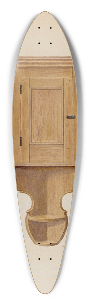 Byron Dingman - Corner Cupboard 39.3 inch art pintail longboard deck