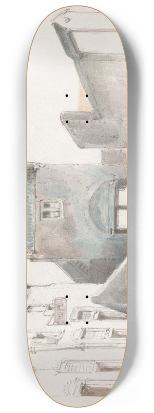 Jan Weissenbruch - Steigerpoort te Leerdam 8.25 inch art skate deck Jan Weissenbruch - Steigerpoort te Leerdam 8.25 inch art skate deck