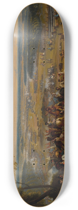 Adam Frans van der Meulen - Battle scene 8.25 inch art skate deck Adam Frans van der Meulen - Battle scene 8.25 inch art skate deck